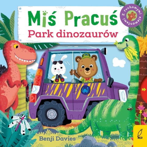 MIŚ PRACUŚ. PARK DINOZAURÓW książka interaktywna z ruchomymi elementami