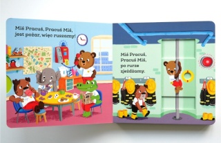 MIŚ PRACUŚ. STRAŻ POŻARNA książka interaktywna z ruchomymi elementami
