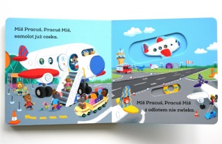 MIŚ PRACUŚ. W PODRÓŻY książka interaktywna z ruchomymi elementami