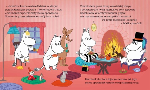 Muminki Muminek, Tatuś Muminka i wielka powódź czytanka z dużymi literami