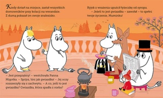 Muminki Muminek i i gwiazdka z nieba czytanka z dużymi literami