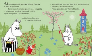 Muminki Muminek i i księżycowa przygoda czytanka z dużymi literami