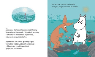 Muminki Muminek i i nowy przyjaciel czytanka z dużymi literami