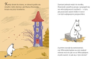 Muminki Muminek i i pierwszy śnieg czytanka z dużymi literami