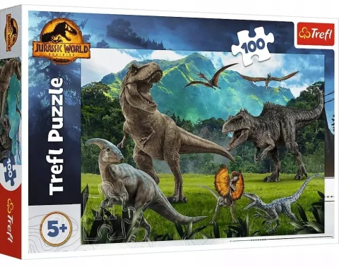 Park Jurajski Jurassic World dinozaury Puzzle Trefl 100 EL 16441