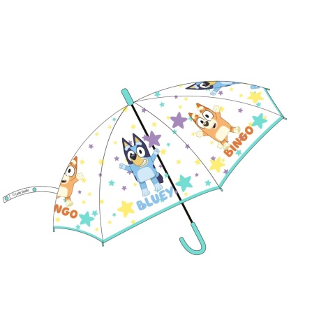Parasolka dziecięca Bingo i Bluey gwiazdki Parasol foliowy Blue