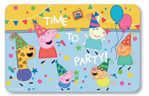 Podkładka na biurko stół ŚWINKA PEPPA PARTY 28x43