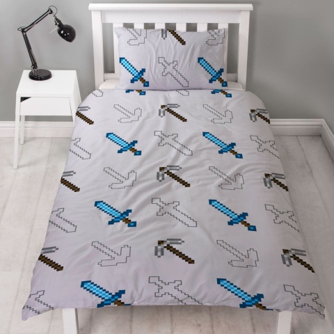 Pościel dziecięca Minecraft kostki 140x200 mikrofibra