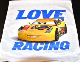 Poszewka na poduszkę jasiek Auta Zygzak Mcqueen Cruz Ramirez velvet 40x40