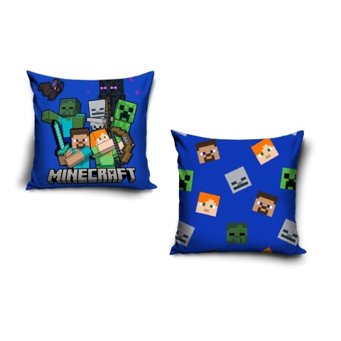 Poszewka na poduszkę jasiek Minecraft Creeper dekoracyjna welur 40x40