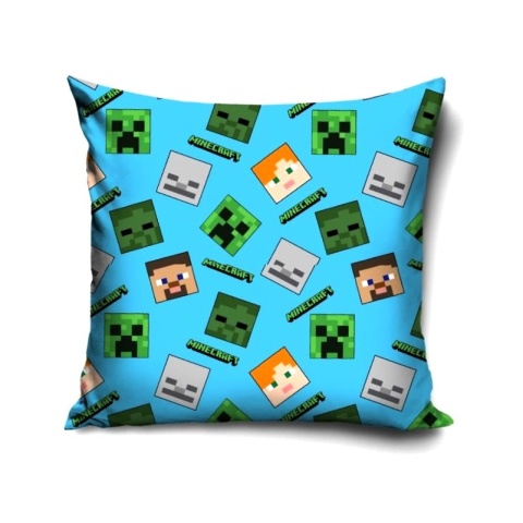 Poszewka na poduszkę jasiek Minecraft TNT Creeper dekoracyjna welur 40x40