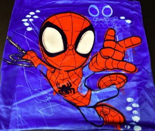 Poszewka na poduszkę jasiek Spidey i Super Kumple dziecięca 40x40 velvet