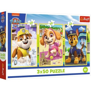 Psi Patrol Nasze pieski Trefl Puzzle 3x50 3w1 3 x 50 EL 34878