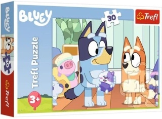 Z Bluey i Bingo zawsze jest wesoło pieski Trefl Puzzle 30 EL 18324