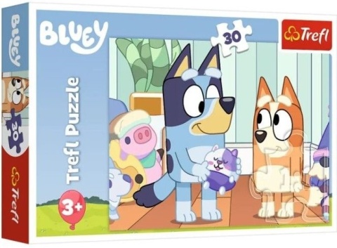 Z Bluey i Bingo zawsze jest wesoło pieski Trefl Puzzle 30 EL 18324