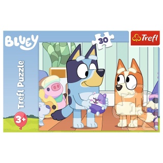 Z Bluey i Bingo zawsze jest wesoło pieski Trefl Puzzle 30 EL 18324