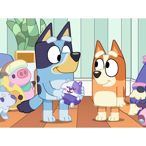 Z Bluey i Bingo zawsze jest wesoło pieski Trefl Puzzle 30 EL 18324