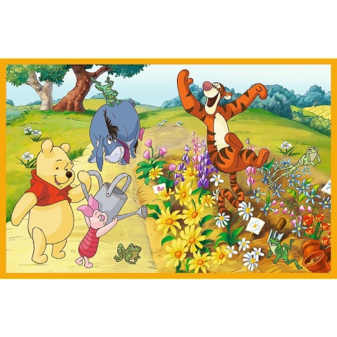Kubuś Puchatek Dzień w ogrodzie Trefl Puzzle 2x24 2w1 2 x 24 EL 34436