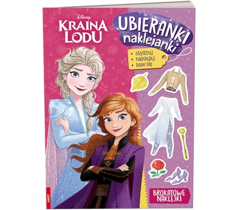 Ubieranki naklejanki Kraina Lodu Frozen brokatowe naklejki