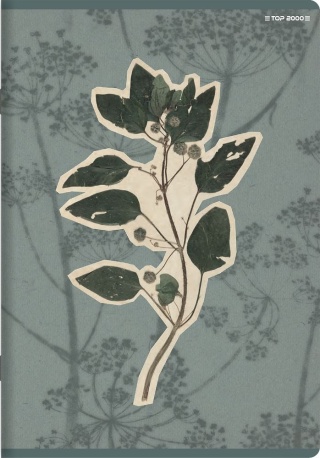 Zeszyt A4 kratka kratkę 60 kartek kwiaty botanical