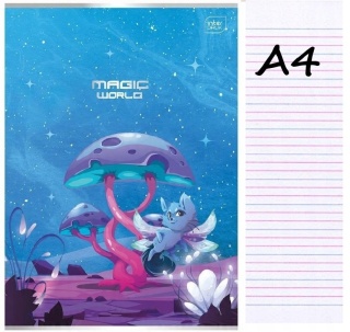 Zeszyt A4 trzylinia kolorowa do nauki pisania 32 kartek Fantastic Interdruk