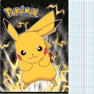 Zeszyt A5 w kratkę 32 kartki Pokemon Pikachu