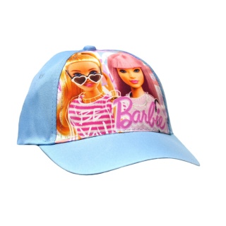 Czapka z daszkiem dziecięca Barbie letnia dla dziewczynki 7-8 lat 54 cm