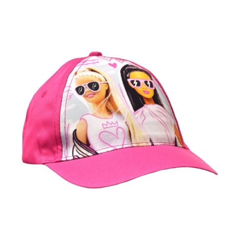 Czapka z daszkiem dziecięca Barbie letnia dla dziewczynki 5-6 lat 52 cm