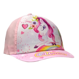 Czapka z daszkiem dziecięca Jednorożec Unicorn dla dziewczynki 9-10 lat 56cm