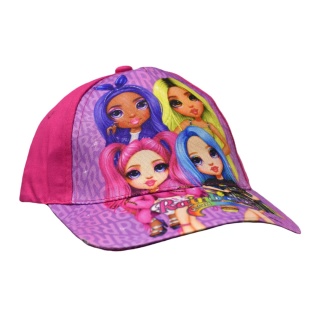 Czapka z daszkiem Rainbow High dla dziewczynki 5-6 lat 52 cm II Gatunek