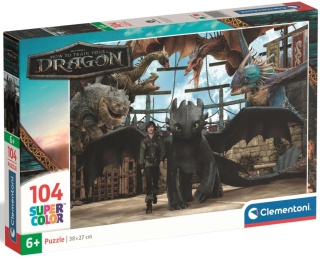Jak wytresować smoka Puzzle Clementoni 104 EL 25079