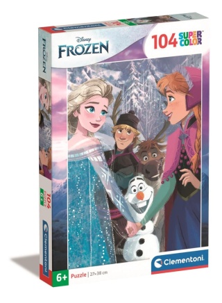 Kraina Lodu Frozen super color Puzzle Clementoni 104 EL 25743