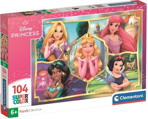 KSIĘŻNICZKI super color Puzzle Clementoni 104 EL 25057