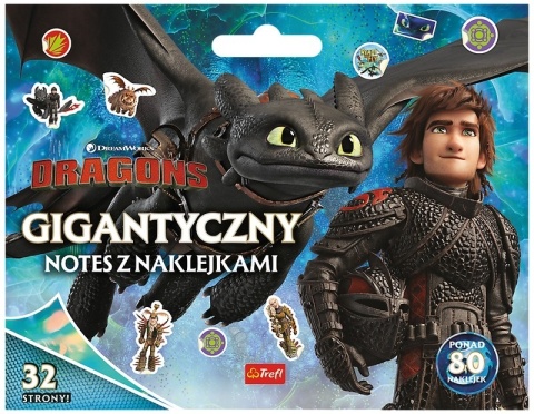 Jak wytresować smoka gigantyczny notes za zadaniami kolorowanka naklejki