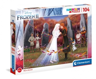 Kraina Lodu Frozen 2 super color Puzzle Clementoni 104 EL 25719
