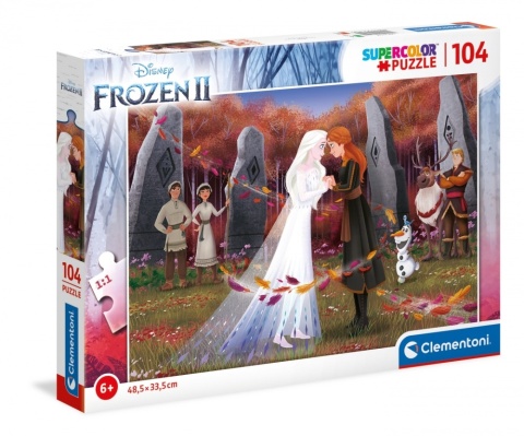 Kraina Lodu Frozen 2 super color Puzzle Clementoni 104 EL 25719