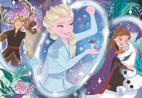 Kraina Lodu Frozen super color Puzzle Clementoni 104 EL 25737