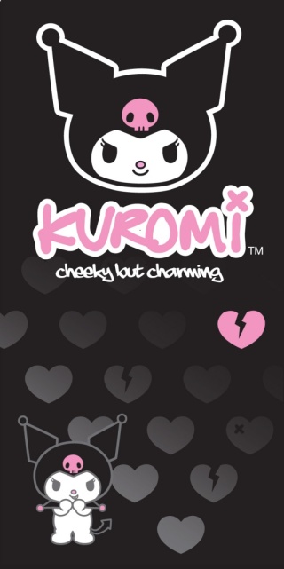Kuromi kot Hello Kitty Ręcznik kąpielowy plażowy szybkoschnący 70x140