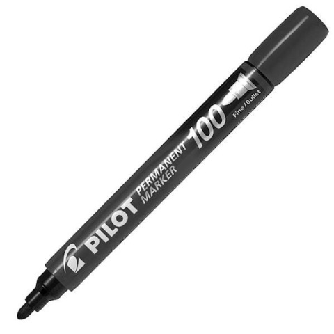 Marker permanentny SCA-100 z okrągłą końcówką czarny Pilot
