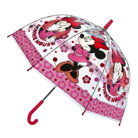 Parasol przezroczysty głęboki myszka Minnie parasolka dla dzieci