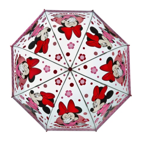 Parasol przezroczysty głęboki myszka Minnie parasolka dla dzieci