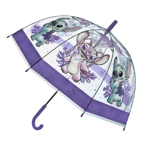 Parasol transparentny Lilo i Stitch głęboki parasolka dla dzieci