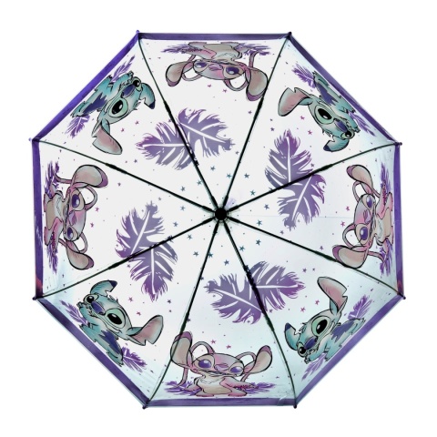 Parasol transparentny Lilo i Stitch głęboki parasolka dla dzieci