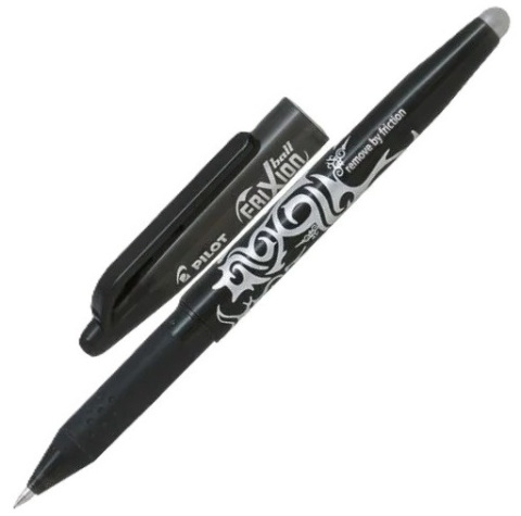 Pióro kulkowe FRIXION 0,7 black czarny tusz wymazywalne PILOT