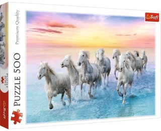 Puzzle Trefl białe konie w galopie 500 EL 37289