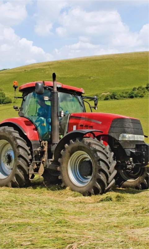 Ręcznik do rąk i twarzy przedszkola traktor czerwony ciągnik 30X50