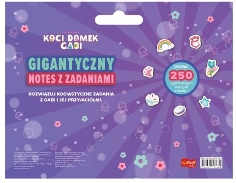 Koci domek Gabi gigantyczny notes za zadaniami kolorowanka naklejki