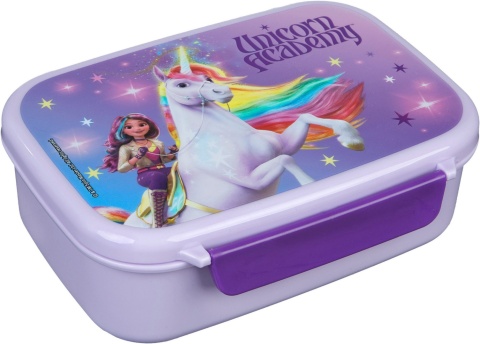 Śniadaniówka z przegródkami chlebak lunchbox Akademia Jednorożców