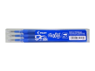 Wkłady wymazywalne do Frixion 0.7 mm niebieski op. 3 szt. BLS-FR7, Pilot