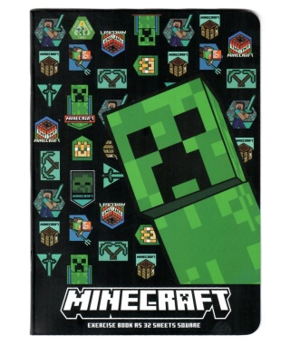 Zeszyt A5 w kratkę 32 k A5/32 kartek Minecraft